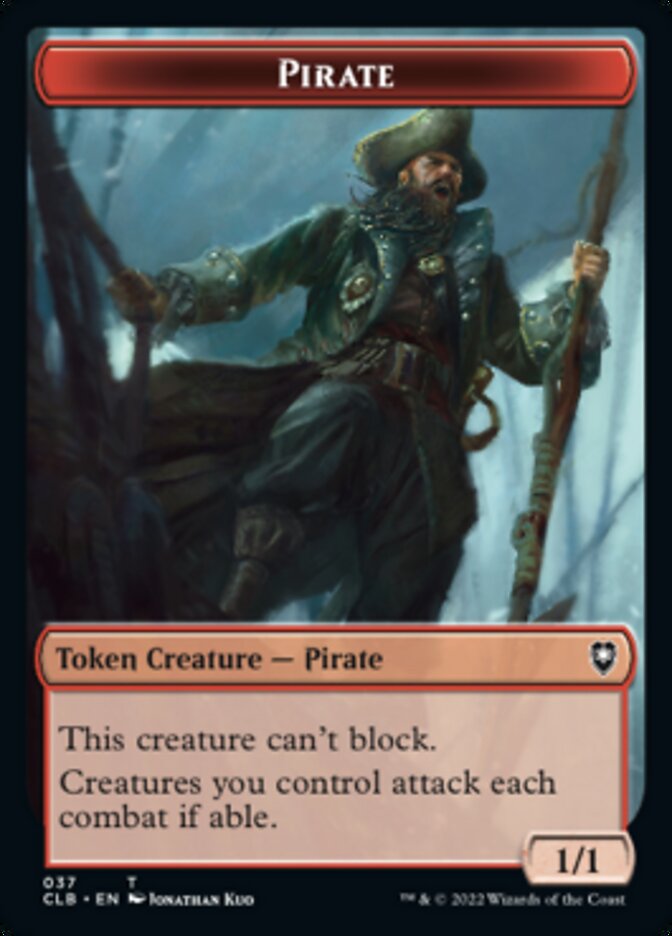 Pirate // Goblin Double-Sided Token [Commander Legends: Battle for Baldur's Gate Tokens] | Card Merchant Takapuna