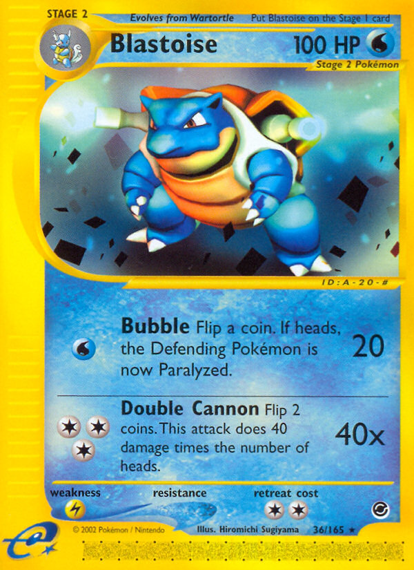 Blastoise (36/165) [Expedition: Base Set] | Card Merchant Takapuna