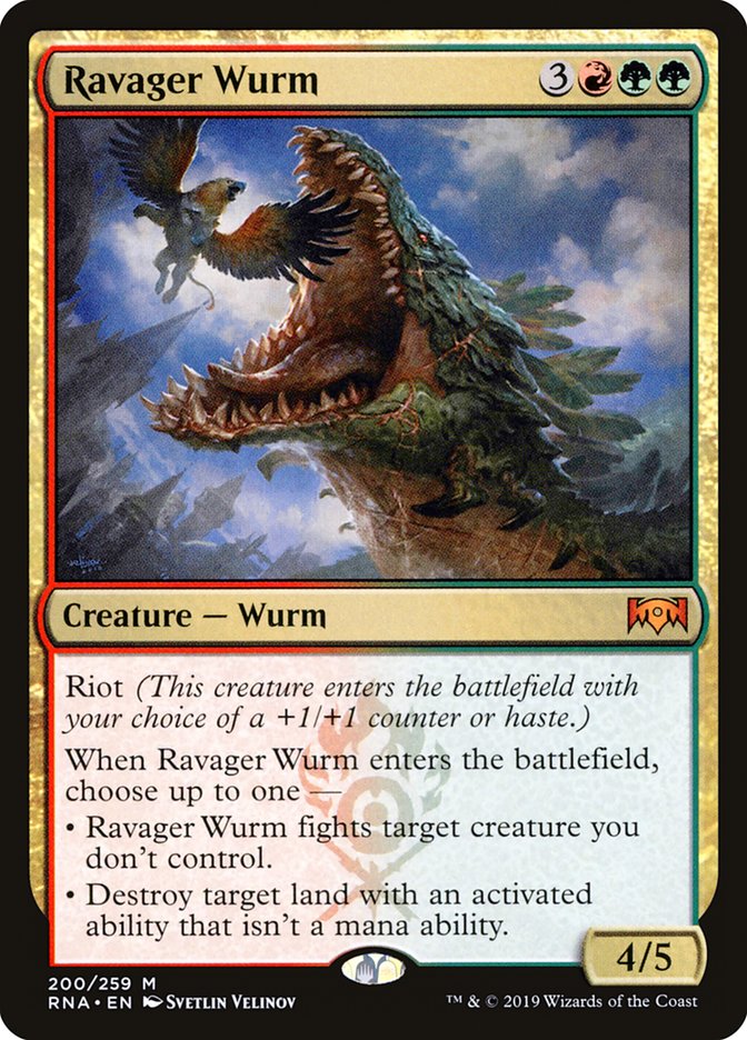 Ravager Wurm [Ravnica Allegiance] | Card Merchant Takapuna