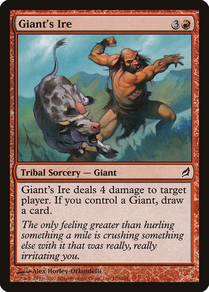 Giant's Ire [Lorwyn] | Card Merchant Takapuna