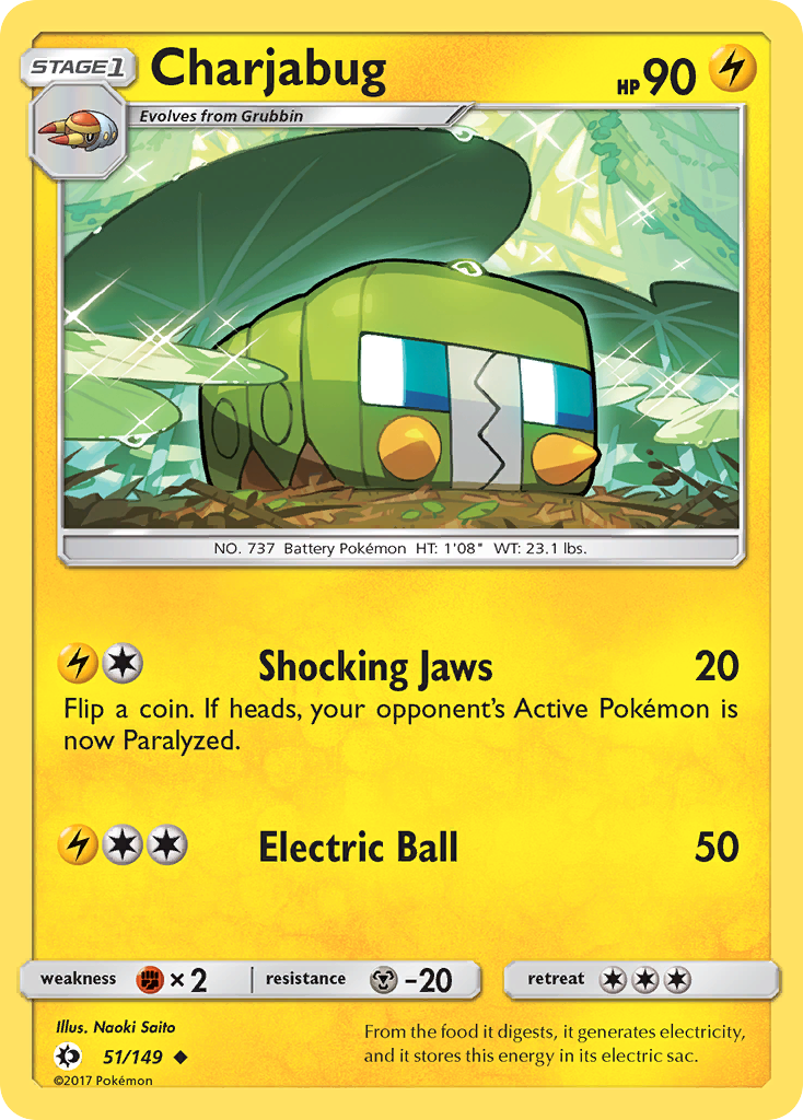 Charjabug (51/149) [Sun & Moon: Base Set] | Card Merchant Takapuna