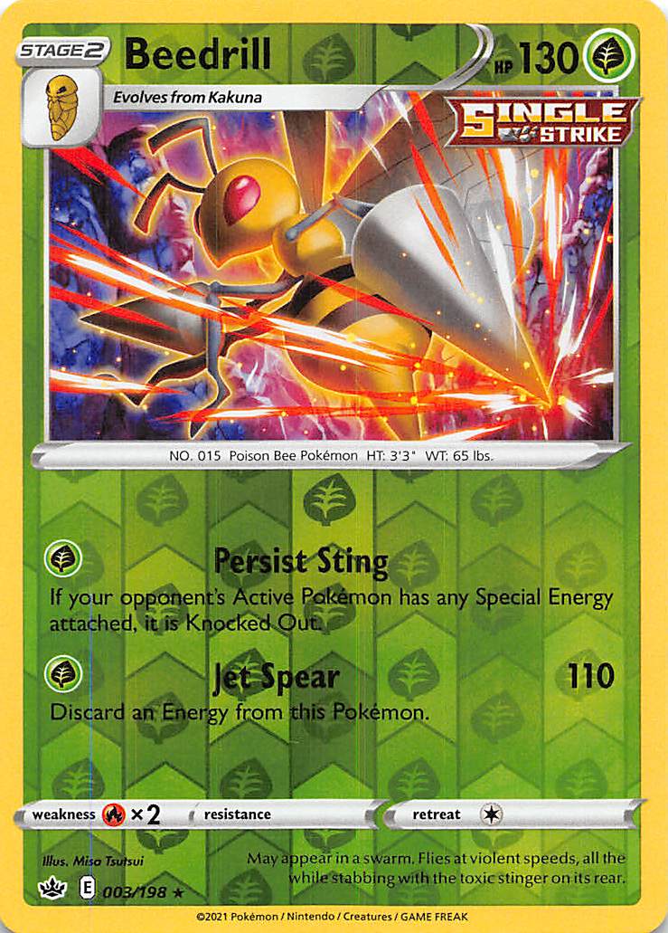 Beedrill (003/198) [Sword & Shield: Chilling Reign] | Card Merchant Takapuna