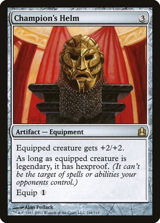 Champion's Helm [Commander 2011] | Card Merchant Takapuna