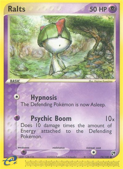 Ralts (74/100) [EX: Sandstorm] | Card Merchant Takapuna