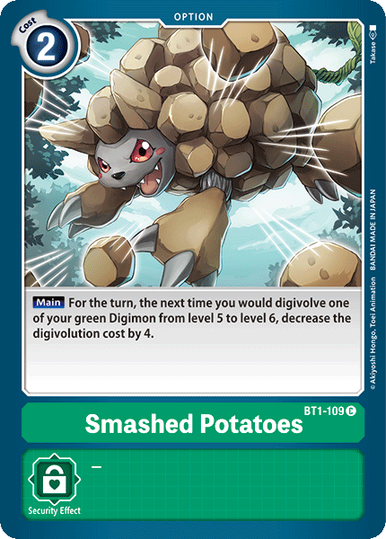 Smashed Potatoes [BT1-109] [Release Special Booster Ver.1.0] | Card Merchant Takapuna