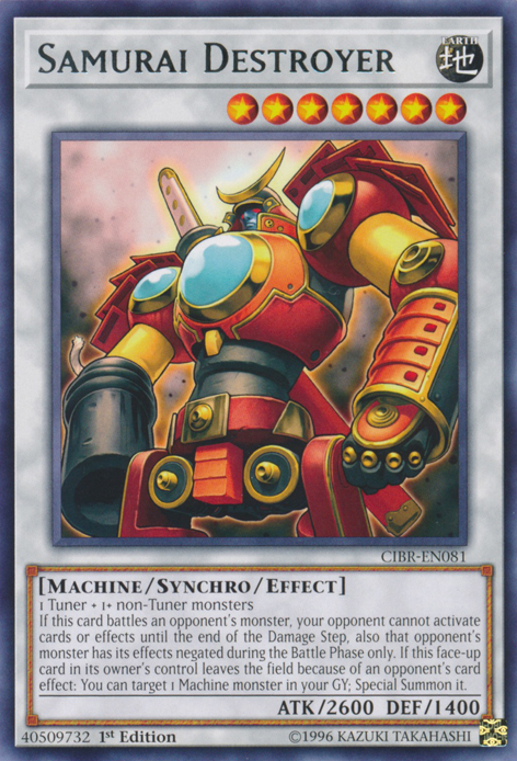 Samurai Destroyer [CIBR-EN081] Rare | Card Merchant Takapuna