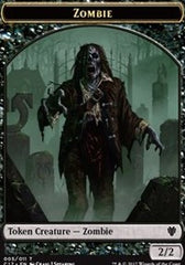 Zombie // Gold Double-Sided Token [Commander 2017 Tokens] | Card Merchant Takapuna