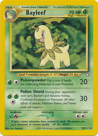 Bayleef (28/111) [Neo Genesis Unlimited] | Card Merchant Takapuna