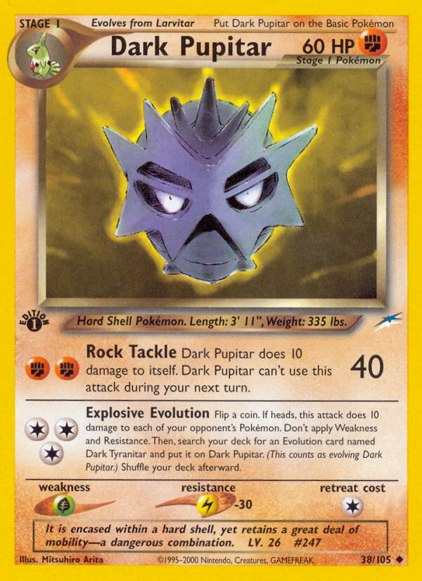 Dark Pupitar (38/105) [Neo Destiny 1st Edition] | Card Merchant Takapuna