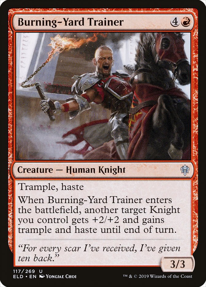 Burning-Yard Trainer [Throne of Eldraine] | Card Merchant Takapuna