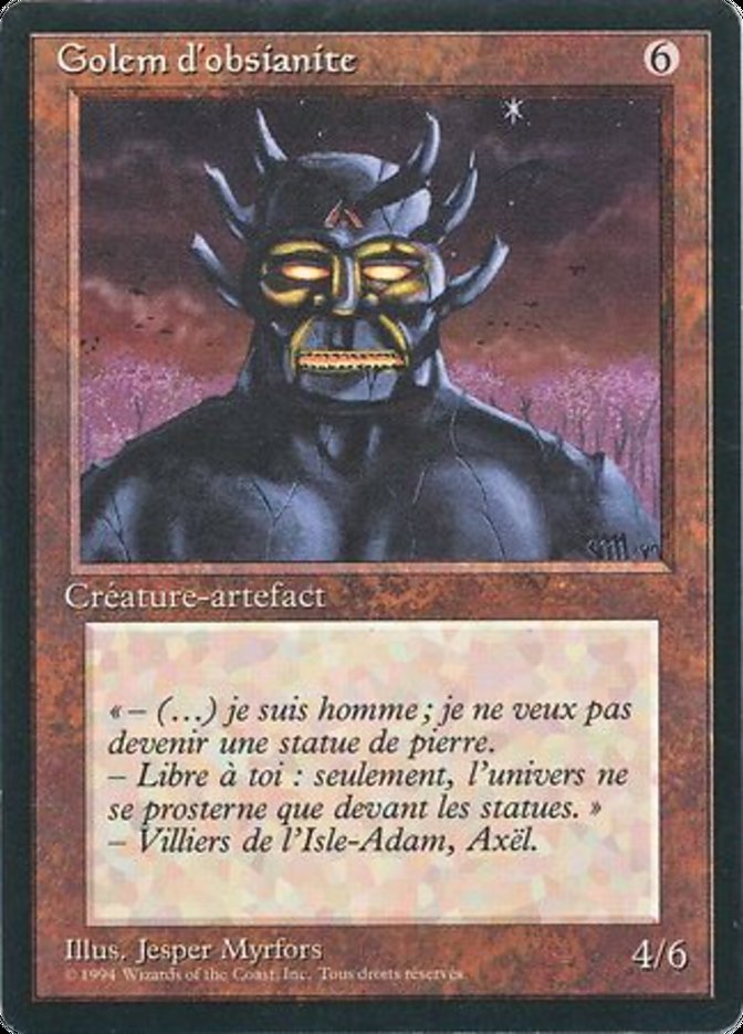 Obsianus Golem [Foreign Black Border] | Card Merchant Takapuna