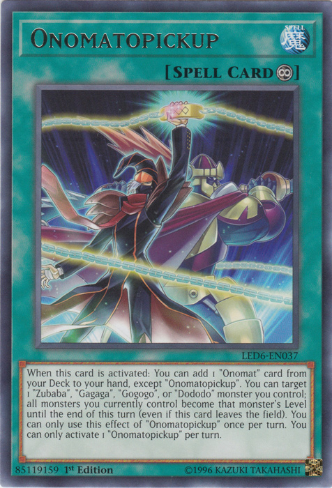 Onomatopickup [LED6-EN037] Rare | Card Merchant Takapuna