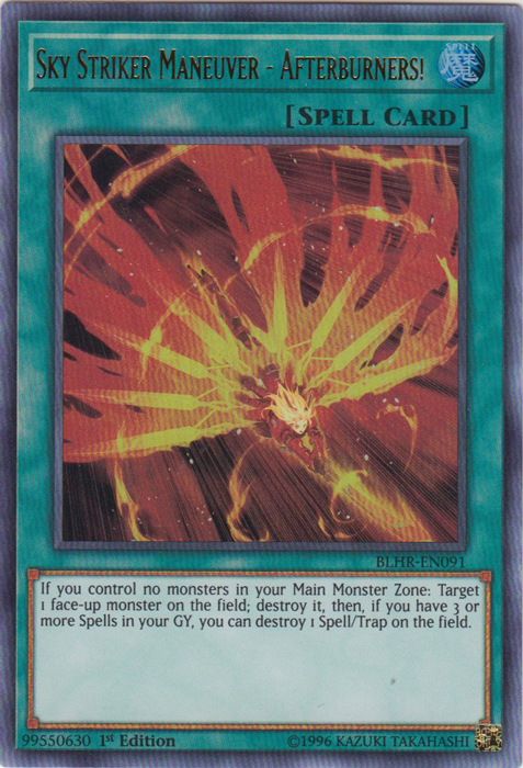 Sky Striker Maneuver - Afterburners! [BLHR-EN091] Ultra Rare | Card Merchant Takapuna