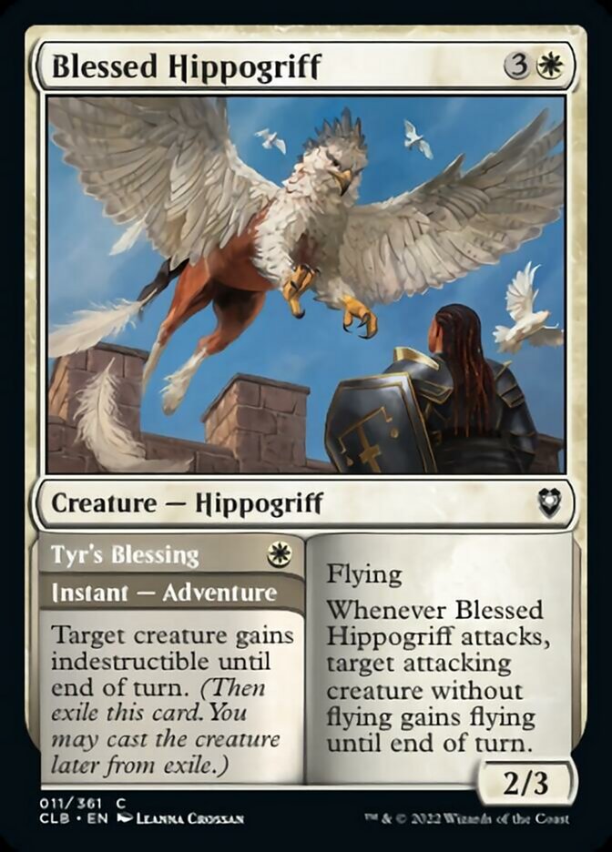 Blessed Hippogriff // Tyr's Blessing [Commander Legends: Battle for Baldur's Gate] | Card Merchant Takapuna