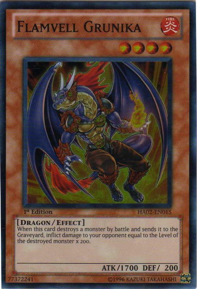 Flamvell Grunika [HA02-EN015] Super Rare | Card Merchant Takapuna