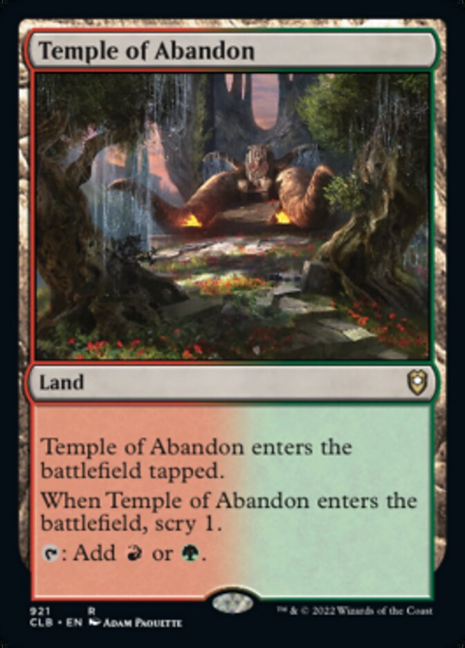 Temple of Abandon [Commander Legends: Battle for Baldur's Gate] | Card Merchant Takapuna