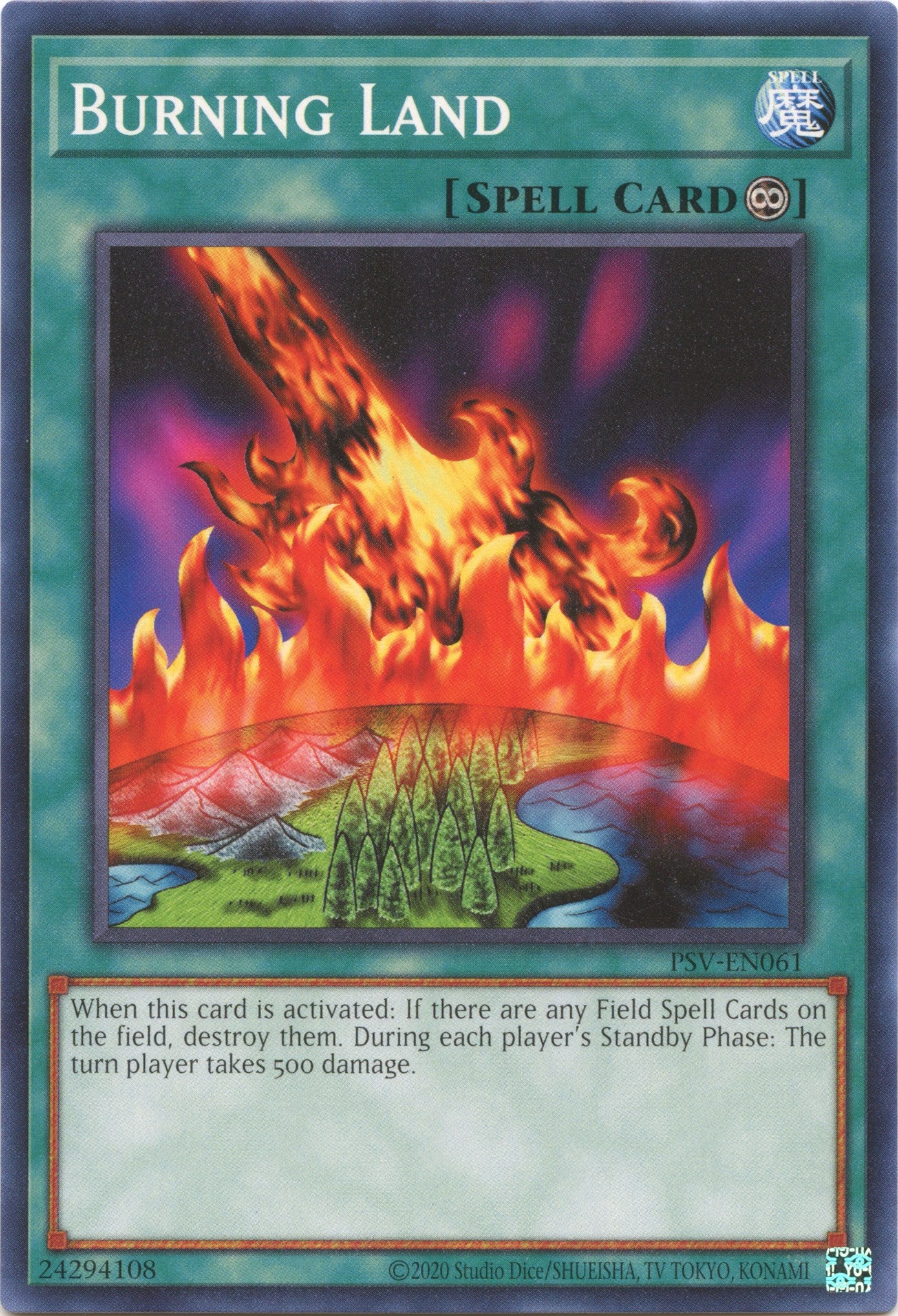 Burning Land (25th Anniversary) [PSV-EN061] Common | Card Merchant Takapuna