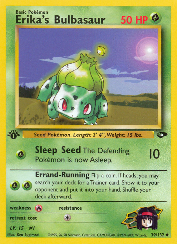 Erika's Bulbasaur (39/132) [Gym Challenge 1st Edition] | Card Merchant Takapuna