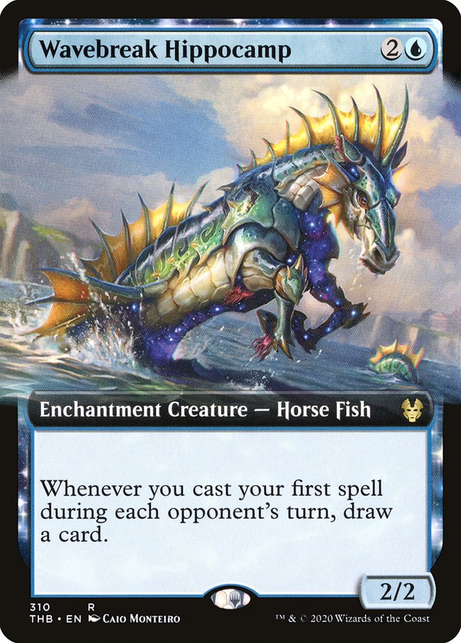 Wavebreak Hippocamp (Extended Art) [Theros Beyond Death] | Card Merchant Takapuna