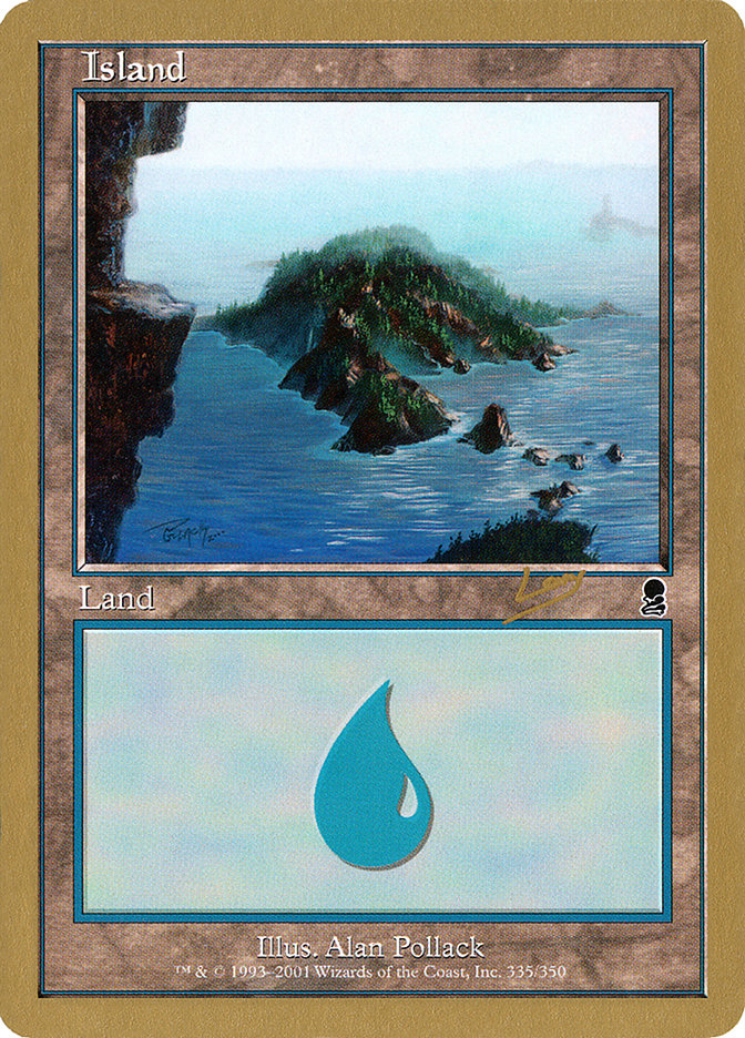 Island (rl335) (Raphael Levy) [World Championship Decks 2002] | Card Merchant Takapuna