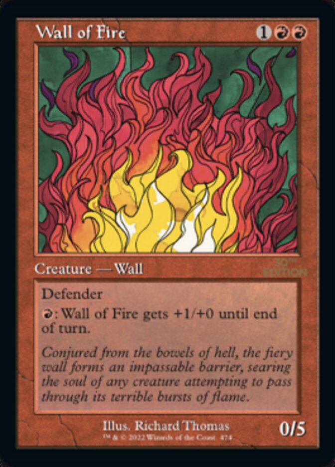 Wall of Fire (Retro) [30th Anniversary Edition] | Card Merchant Takapuna