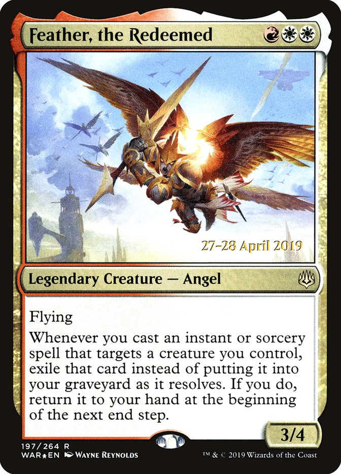 Feather, the Redeemed [War of the Spark Prerelease Promos] | Card Merchant Takapuna