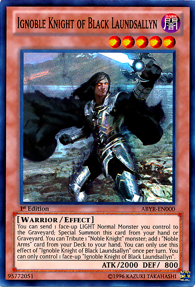 Ignoble Knight of Black Laundsallyn [ABYR-EN000] Super Rare | Card Merchant Takapuna