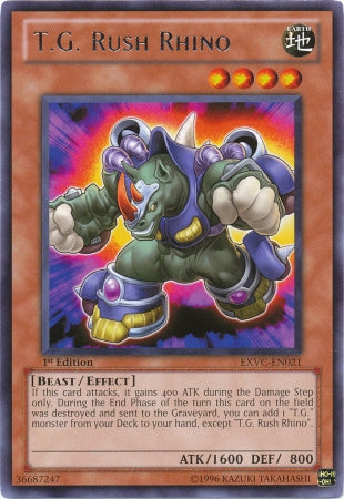 T.G. Rush Rhino [EXVC-EN021] Rare | Card Merchant Takapuna