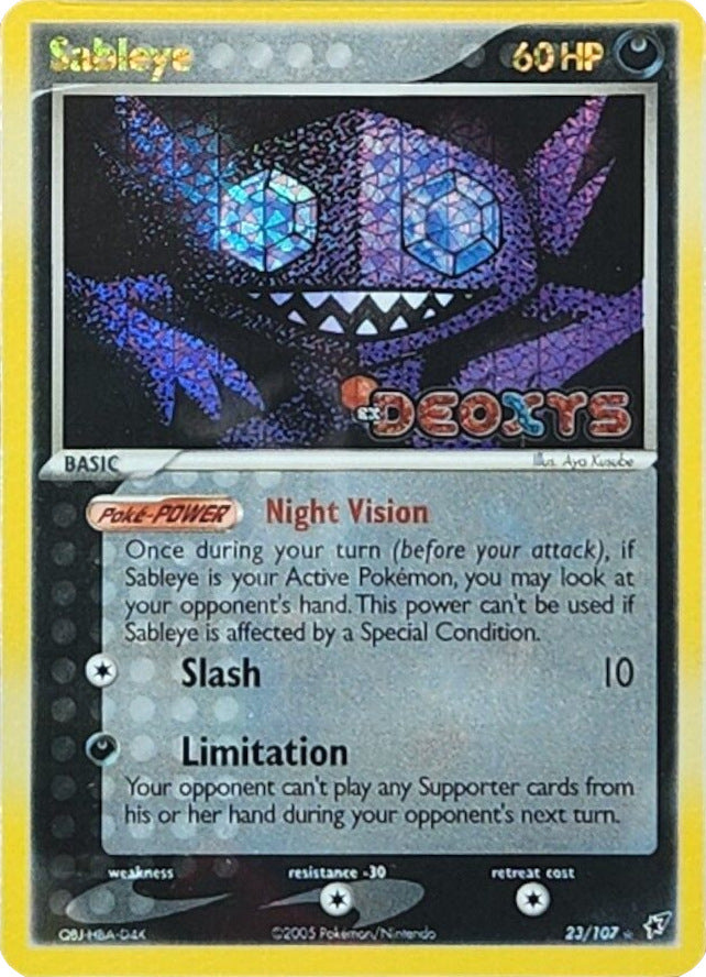 Sableye (23/107) (Stamped) [EX: Deoxys] | Card Merchant Takapuna