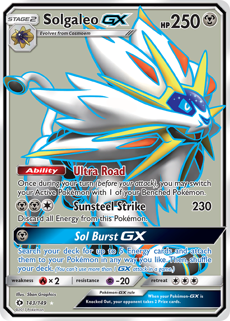 Solgaleo GX (143/149) [Sun & Moon: Base Set] | Card Merchant Takapuna