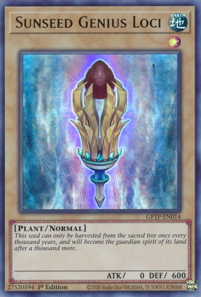 Sunseed Genius Loci [GFTP-EN014] Ultra Rare | Card Merchant Takapuna