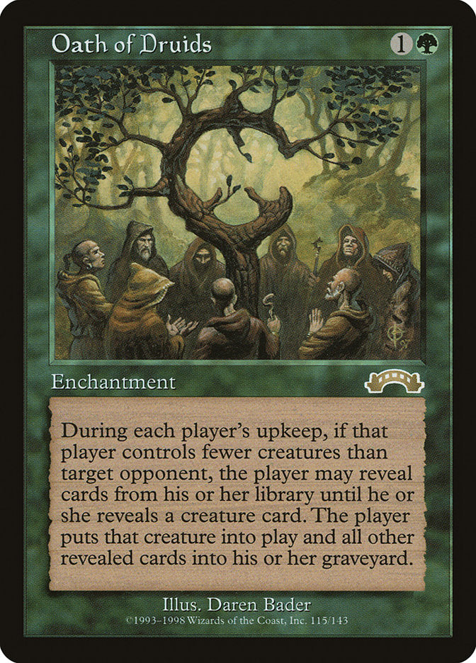 Oath of Druids [Exodus] | Card Merchant Takapuna