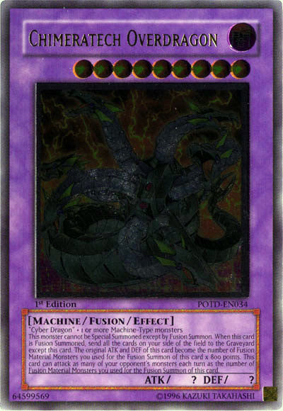 Chimeratech Overdragon [POTD-EN034] Ultimate Rare | Card Merchant Takapuna