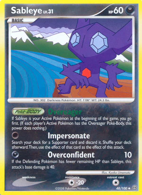 Sableye (48/100) [Diamond & Pearl: Stormfront] | Card Merchant Takapuna