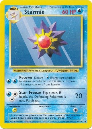 Starmie (64/102) [Base Set Unlimited] | Card Merchant Takapuna