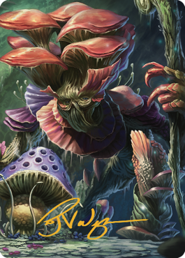 Myconid Spore Tender Art Card (Gold-Stamped Signature) [Commander Legends: Battle for Baldur's Gate Art Series] | Card Merchant Takapuna