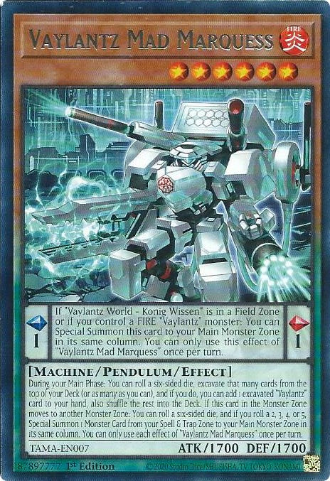 Vaylantz Mad Marquess [TAMA-EN007] Rare | Card Merchant Takapuna