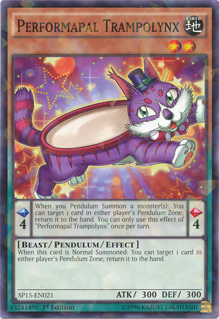 Performapal Trampolynx [SP15-EN021] Shatterfoil Rare | Card Merchant Takapuna