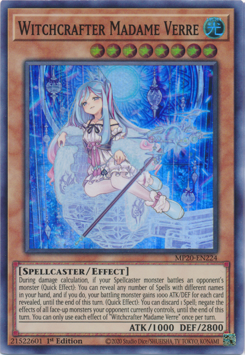 Witchcrafter Madame Verre [MP20-EN224] Super Rare | Card Merchant Takapuna