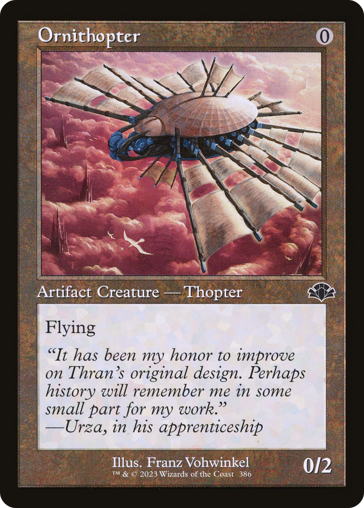 Ornithopter (Retro) [Dominaria Remastered] | Card Merchant Takapuna