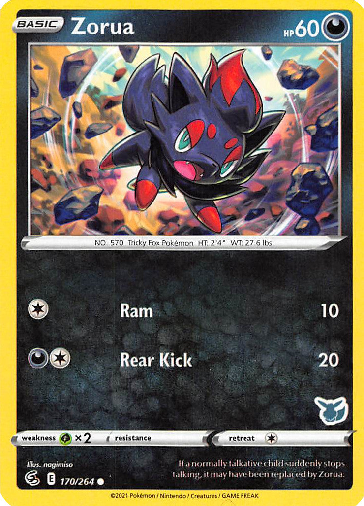 Zorua (170/264) (Eevee Deck) [Battle Academy 2022] | Card Merchant Takapuna