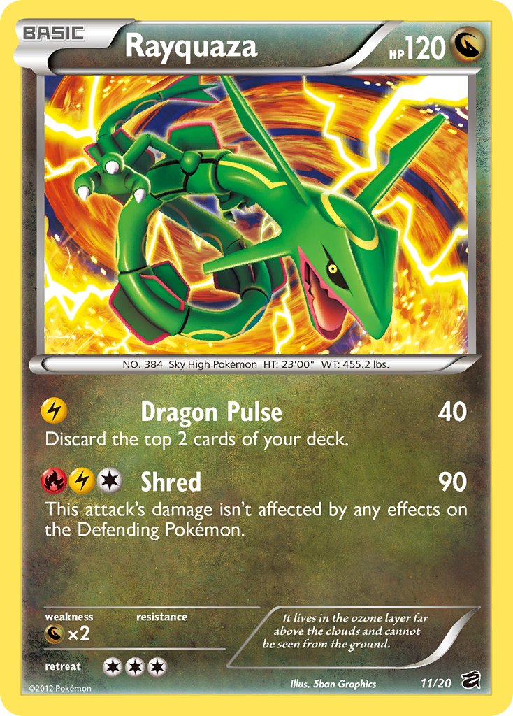 Rayquaza (11/20) (Blister Exclusive) [Black & White: Dragon Vault] | Card Merchant Takapuna