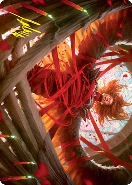 Sigarda's Imprisonment Art Card (Gold-Stamped Signature) [Innistrad: Crimson Vow Art Series] | Card Merchant Takapuna