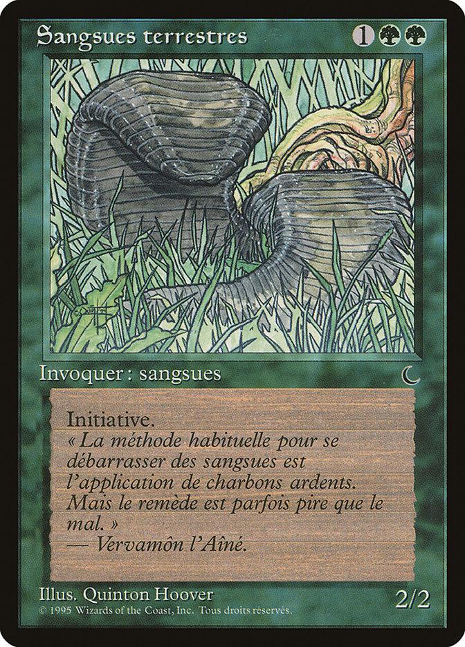 Land Leeches (French) - "Sangsues terrestres" [Renaissance] | Card Merchant Takapuna