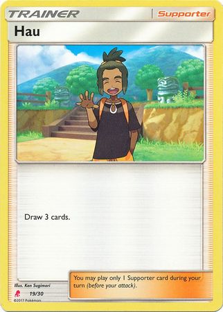 Hau (19/30) [Sun & Moon: Trainer Kit - Lycanroc] | Card Merchant Takapuna