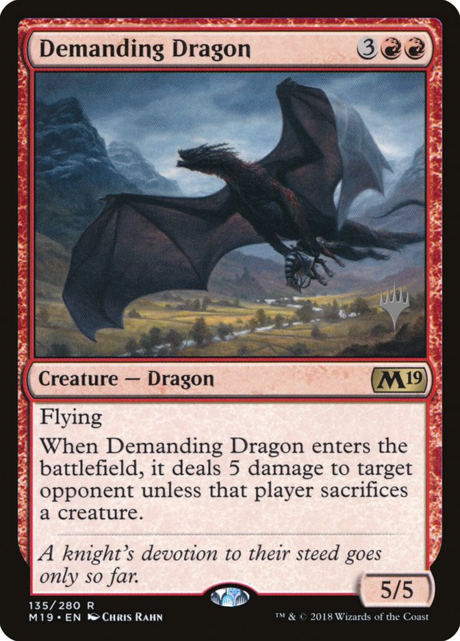 Demanding Dragon (Promo Pack) [Core Set 2019 Promos] | Card Merchant Takapuna