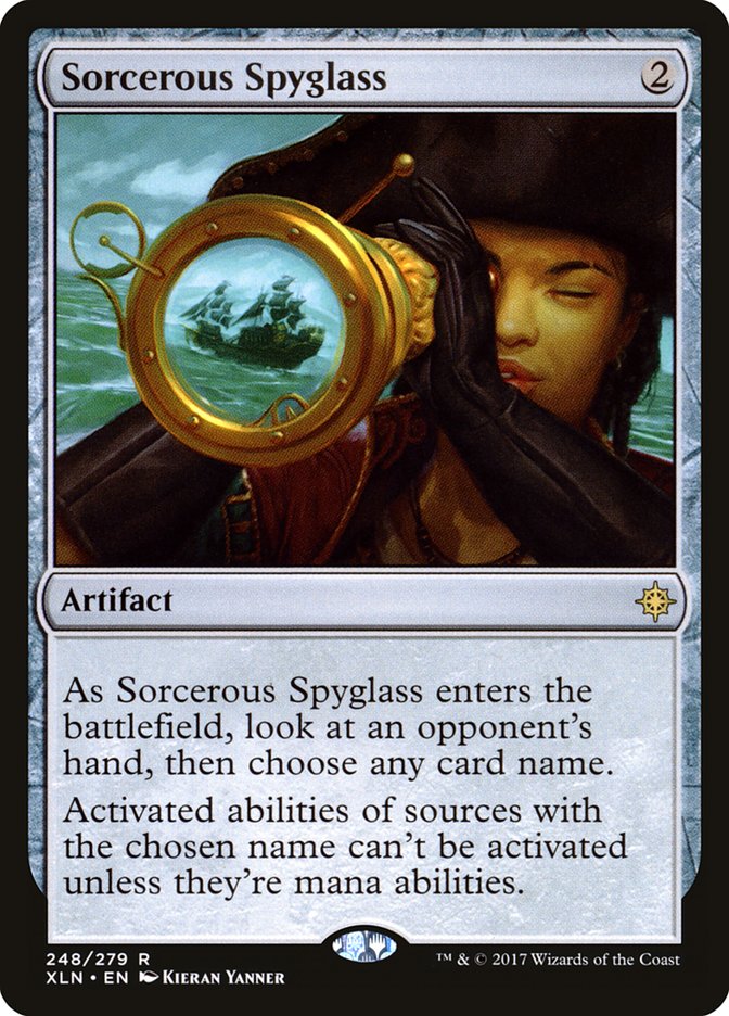 Sorcerous Spyglass [Ixalan] | Card Merchant Takapuna