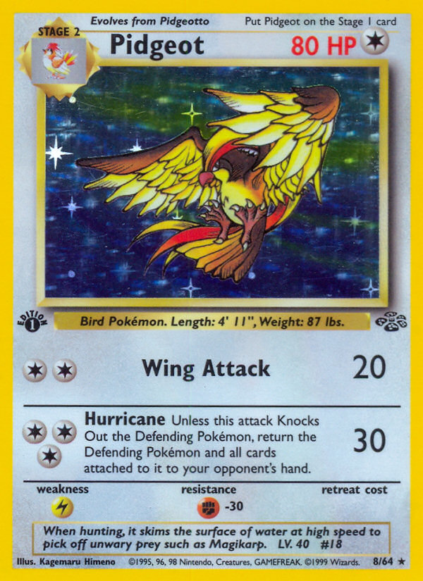 Pidgeot (8/64) [Jungle 1st Edition] | Card Merchant Takapuna