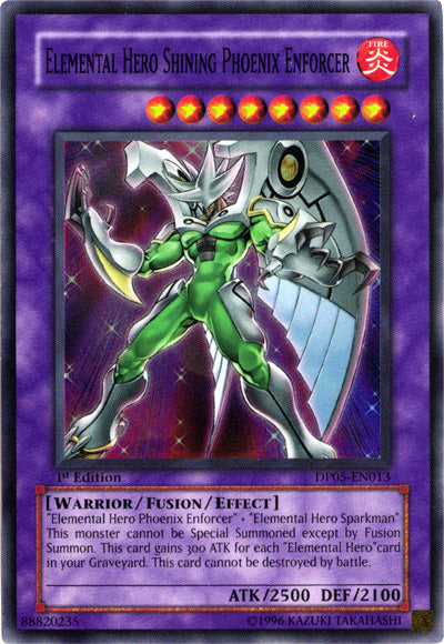 Elemental Hero Shining Phoenix Enforcer [DP05-EN013] Super Rare | Card Merchant Takapuna