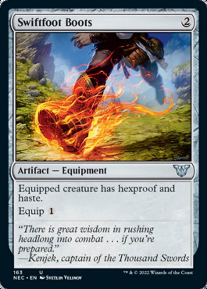 Swiftfoot Boots [Kamigawa: Neon Dynasty Commander] | Card Merchant Takapuna